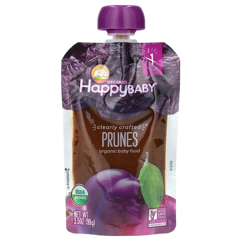Happy Baby®, Bio-Babynahrung, Stufe 1, Pflaumen, 99 g (99 g)