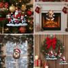 Acryl Weihnachtsanhänger Tierwelt Auto Pferdeanhänger Weihnachtsbaum Hängende Dekoration Neujahrsgeschenk