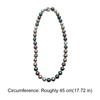 High-gloss Mixed-Color Pearl Necklace Metallic Sheen Pearl Neckchain  Banquet