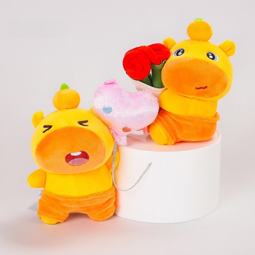 Water Porcupine Plush Toy Keychain With Soft Polyester Fiber For Kids And Collectors