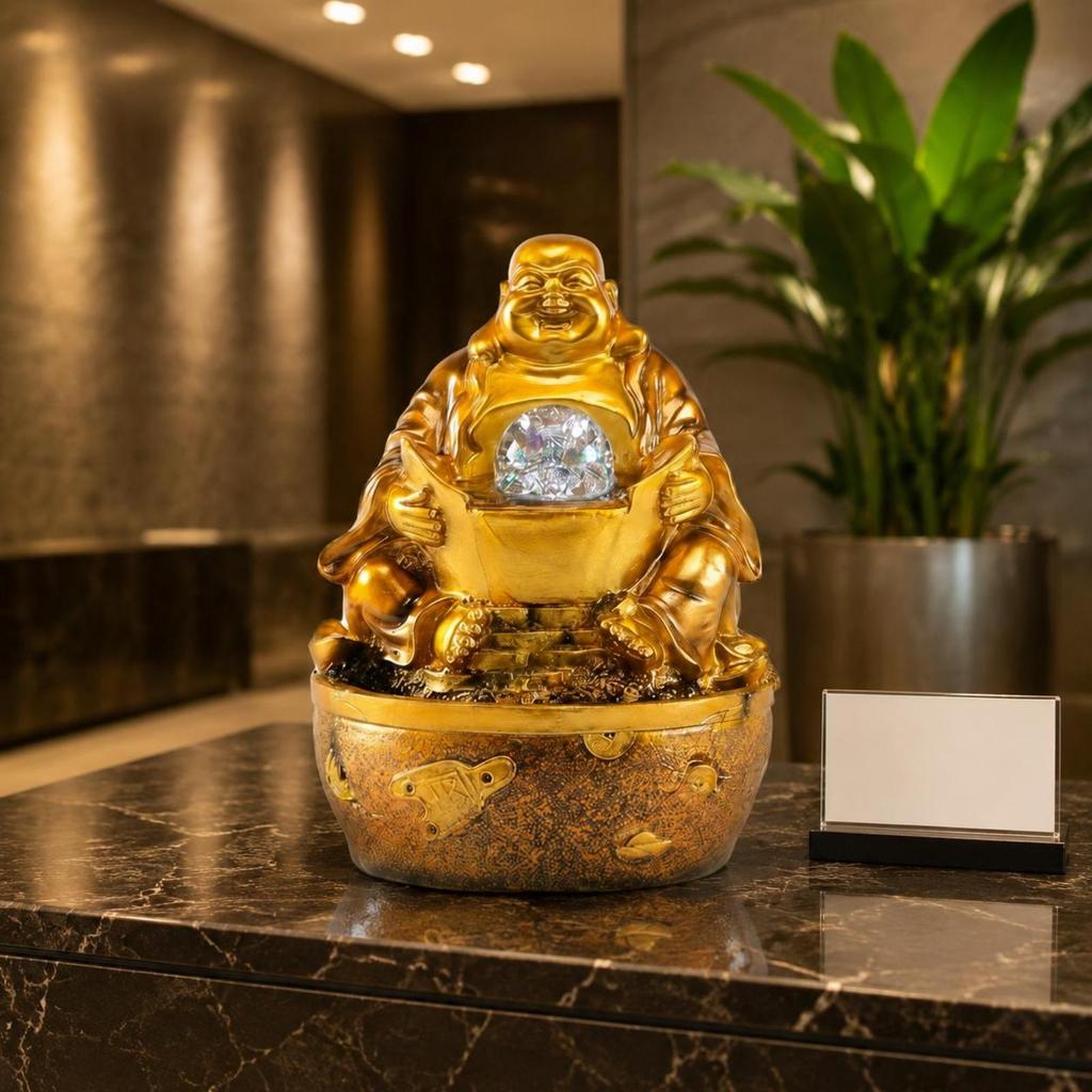 Feng Shui Fountain Stress Relief Home Decor Rotating Ball for Shop Opening