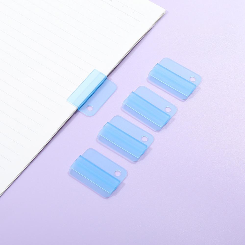 Plastic Index Clip Candy Color Multi-function Bookmark Clip Transparent File Classification File Classification Clamp