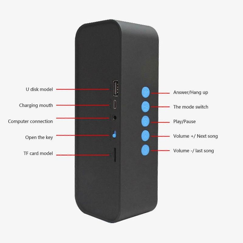 Kabelloser Bluetooth-Lautsprecher Tragbarer Outdoor-Stereo-Surround-Lautsprecher Subwoofer-Auf Lager