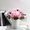 5 Heads Artificial Peony Flores Bouquet DIY Fake Flower Simulation Flowers  Home Wedding Decoration