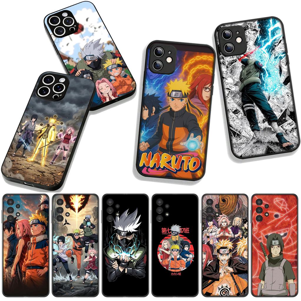 Cover for Apple iPhone 16 15 14 Plus 13 12 Mini 17 Pro Max + ProMax 16E Air Phone Case Narutos Kakashi Haruno Sakura Sasuke