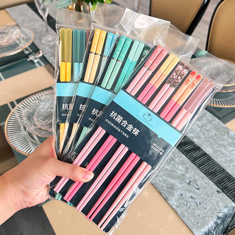 Youshengmeidi Elegant Alloy One-Person Children's Chopsticks
