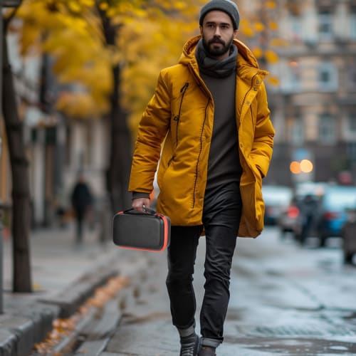 Husă microfon wireless pentru sisteme JBL Wireless 2-Mic, geantă de călătorie pentru microfoane duble portabile pentru cântat sau karaoke, include receptor, adaptor și baterii AA