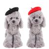 Autumn and Winter Pet Hat Cat Beret Dog Wool Warm Headgear Accessories