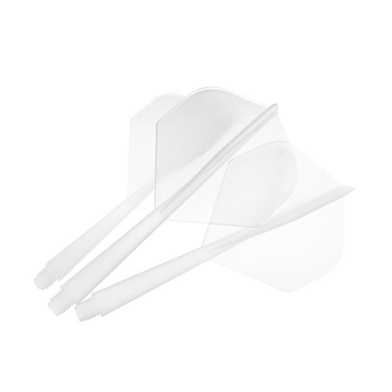 75% Transparent 2BA Darts 3 Stück Anti-Drop L-Form Flight Leichte Tragbare Darts für Treffen mit Freunden Indoor-Spiel