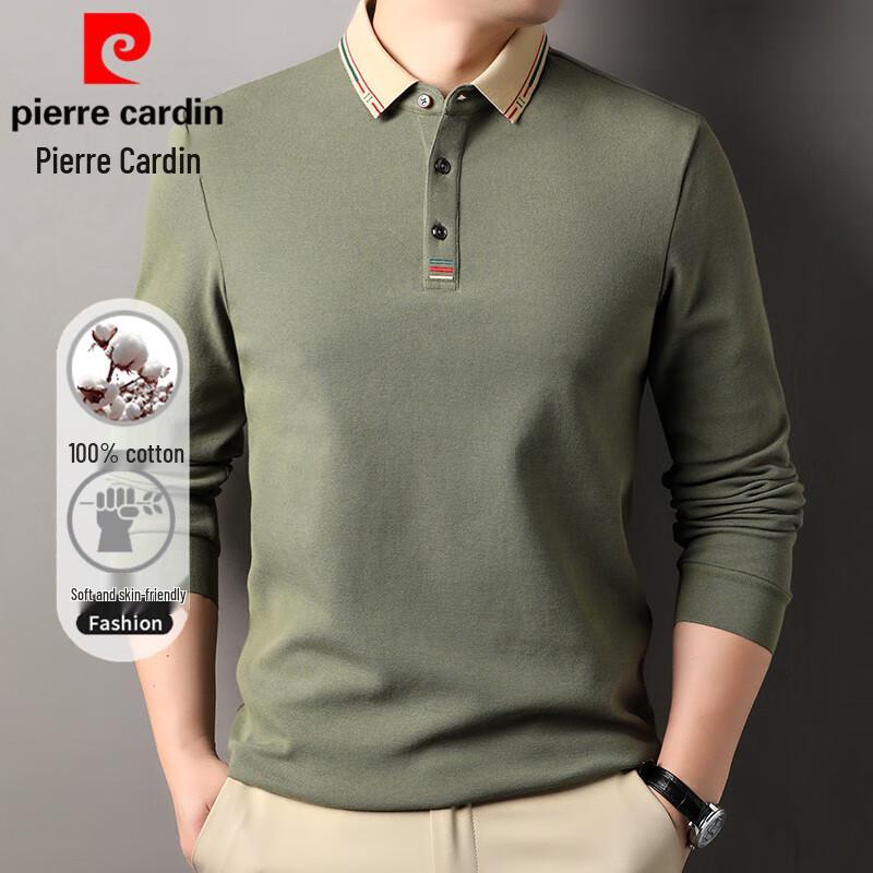 Pierre Cardin Men's Cotton Long Sleeve Polo Shirt