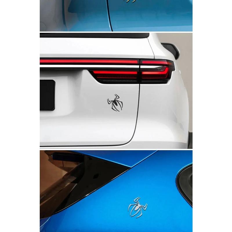Universal 3D Metall Autoaufkleber Spider Auto Logo Chrom Abzeichen Auto Emblem Aufkleber Auto Styling Dekoration Auto Außenzubehör