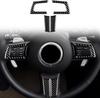 Carbon Fiber Steering Wheel Button Frame Trim for Mazda MX-5 Miata MX5 2006-2015 Interior Panel Cover