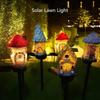 Multi Craft LED Solar Lawn Light Waterproof Design Miniature Fairy House Solar Powered Outdoor Decor Fairy Mushroom House
