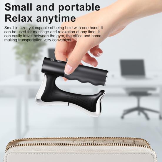 Electric Muscle Scraping Tool with Heating And Vibration Portable Gua Sha Massage Scraper for Whole Body Relaxation Pain Relief