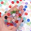 50pcs/lot 10mm Colorful Four-leaf Clover Shape Lampwork Beads For Jewelry Making Loose Spacer Glass Beads DIY Bracelet Earrings