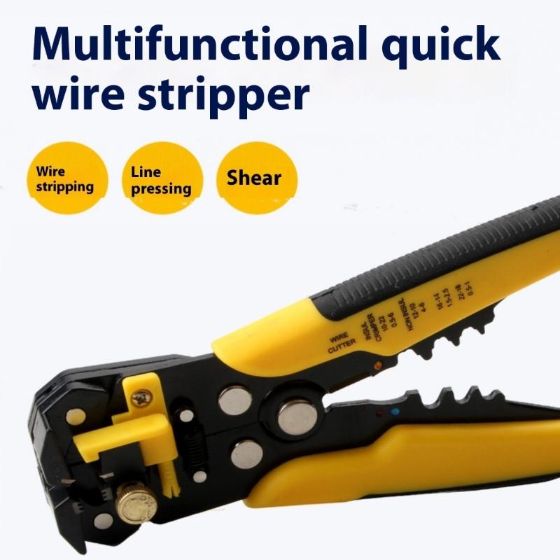 Cable Stripping Tool For Electricians And DIY Enthusiasts Multi Purpose Wire Cutter Crimper With Comfortable Handle