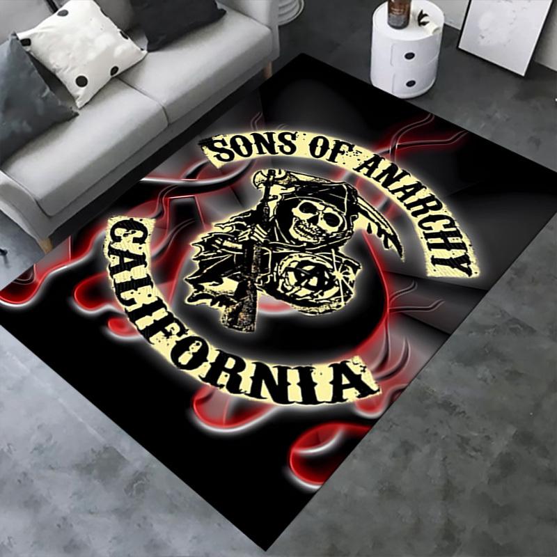 1pc Sons of Anarchy,Reaper,California Office Carpet Soft Polyester Non slip Machine Washable Indoor