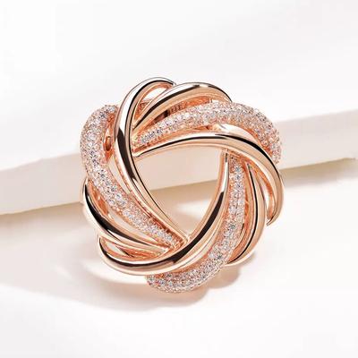 Silk Scarf Buckle High-End Versatile Temperament Scarf Suit Pin Corner Knotted Decorative Buckle Winter Accessories Brooch Women