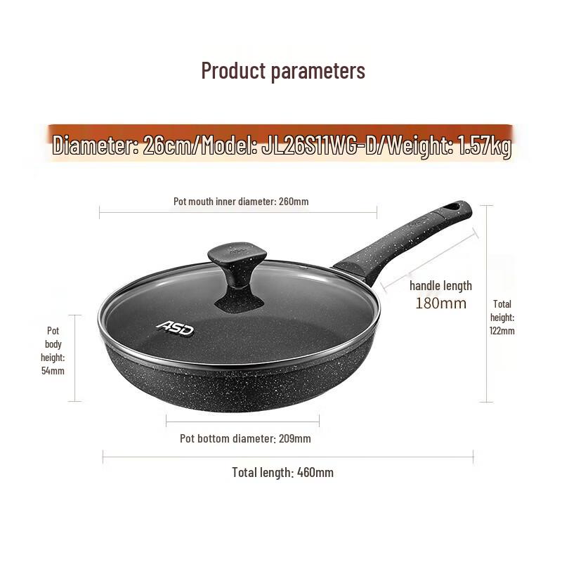 ASD 26cm Maifan Stone Non-stick Frying Pan