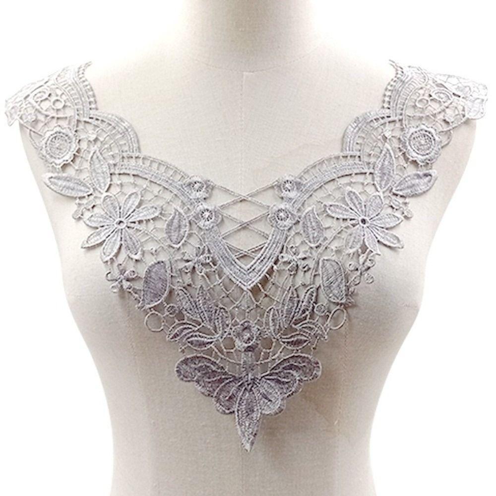 Handmade Neckline Collar Applique Elegant Hollow Out Trim DIY Sewing Supplies