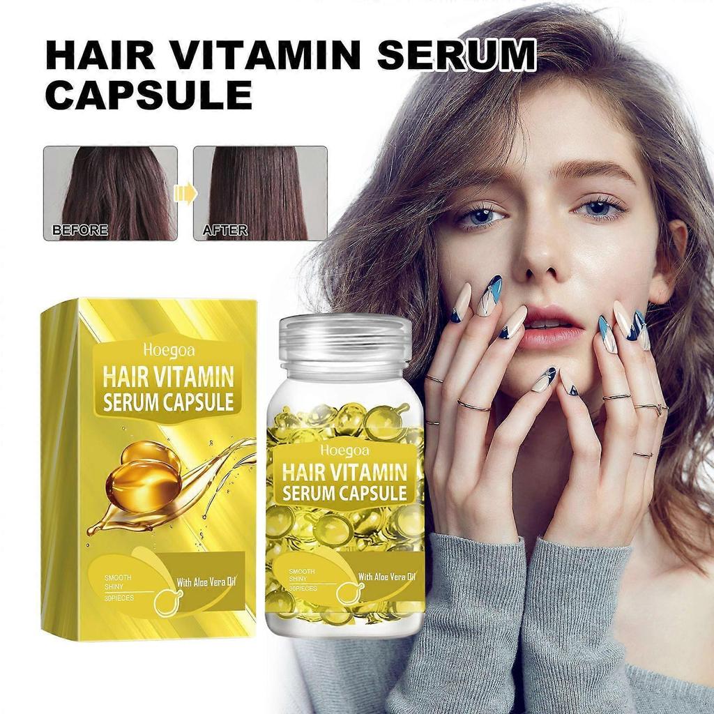 Yellow Hair Essential Oil Care Capsule Repairs Scalp, Removes Dandruff, Moisturizes Hair, Makes It Soft and Shiny 1