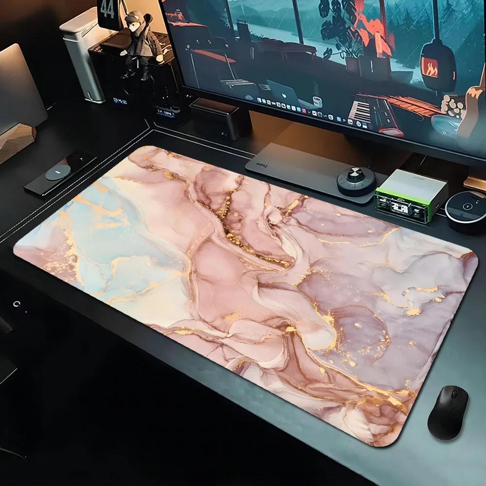 Large Fashion Marble Mouse Pad  XXL desk Pad Rubber Gamer mousepad Desk Mat non-slip for Gaming accessories office work