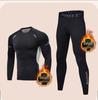 Men's Quick-Dry Ski Suit: Winter Plus Velvet Warm Base Layer, High Elasticity Compression for Autumn/Winter Outdoor Sports.