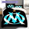 OM team Bedding Quilt Set Quilt Cover Pillowcase Home Decoration Birthday Gift (1 * duvet cover + 2 * pillowcase, without core)