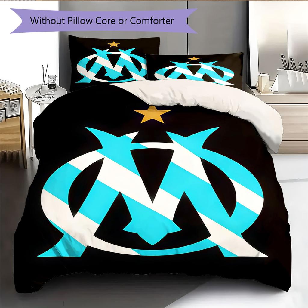 OM team Bedding Quilt Set Quilt Cover Pillowcase Home Decoration Birthday Gift (1 * duvet cover + 2 * pillowcase, without core)