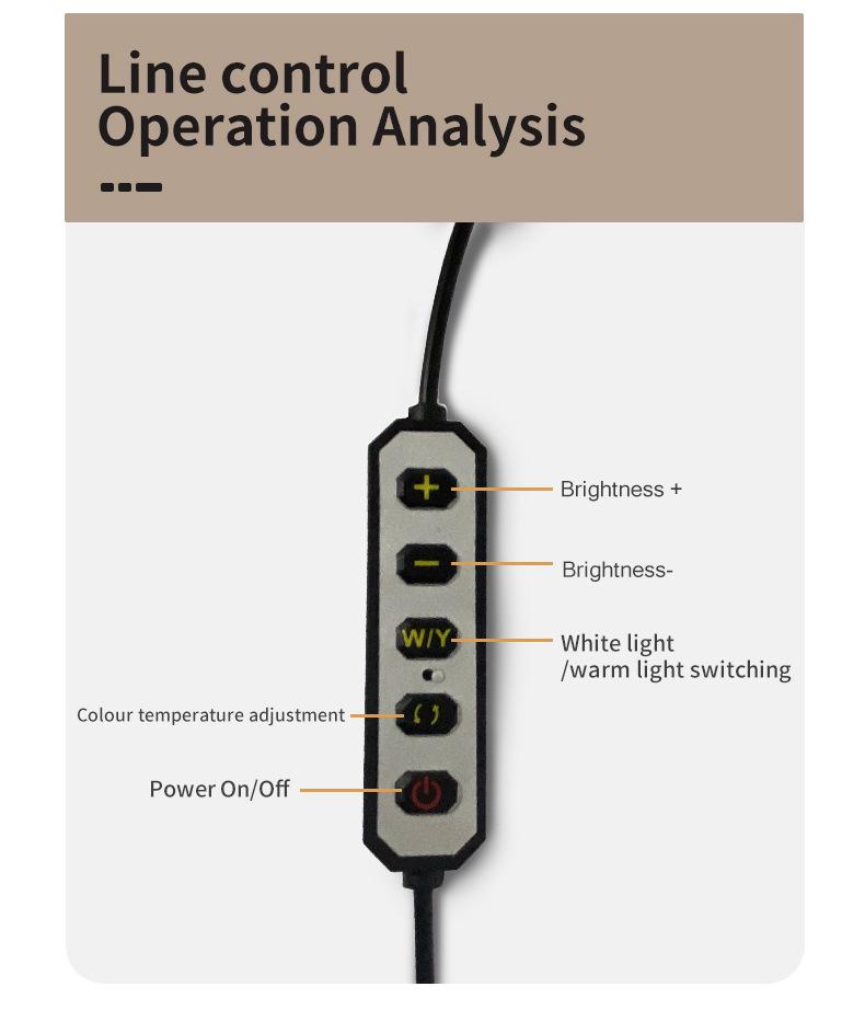U-Shaped LED Nail Art & Beauty Light with Stepless Dimming, Eye Protection, Floor-Standing, 28-Inch