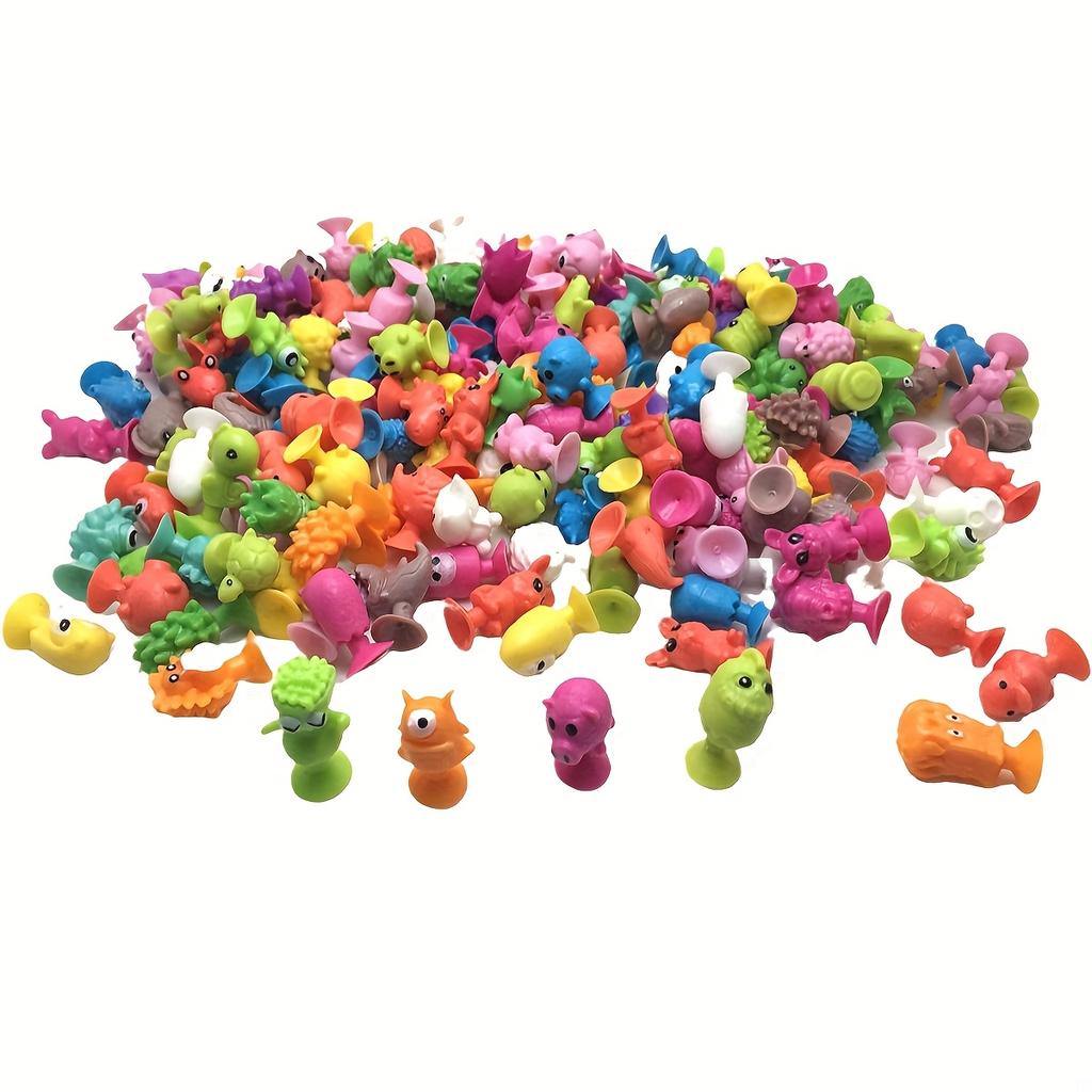 25pcs Soft PVC Alien Suction Cups Mini Monster Animal Sucker Stress Relief Toys Party Favors Birthday Gift ZSY