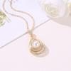 Handmade Luxury Pearls Classics Water Drop Jewelry Set Fashion Accessories Stud Earrings Jewelry