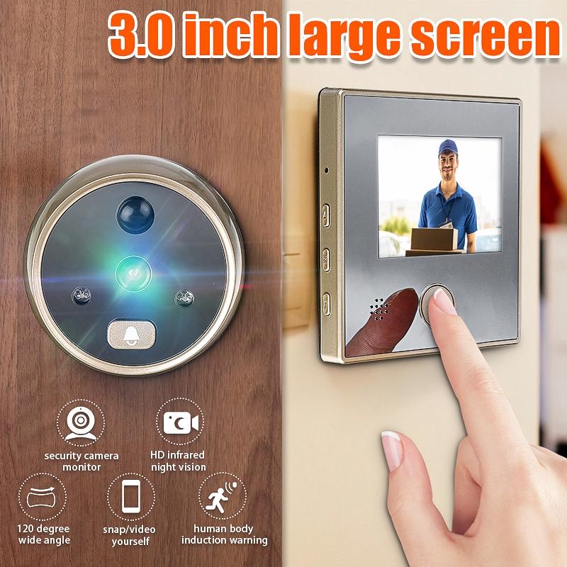 3 Inch Sy-1 TFT LCD 120 Degree Peephole Viewer Video Electric Door Eye Move Detection Digital Door Camera HD Eye Doorbell