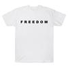 Charlie Kirk Freedom Merch T-Shirts Freedom Letter Grafik T-Shirts Unisex Lässig Kurzarm Rundhals Hochwertiges Baumwoll-Tee