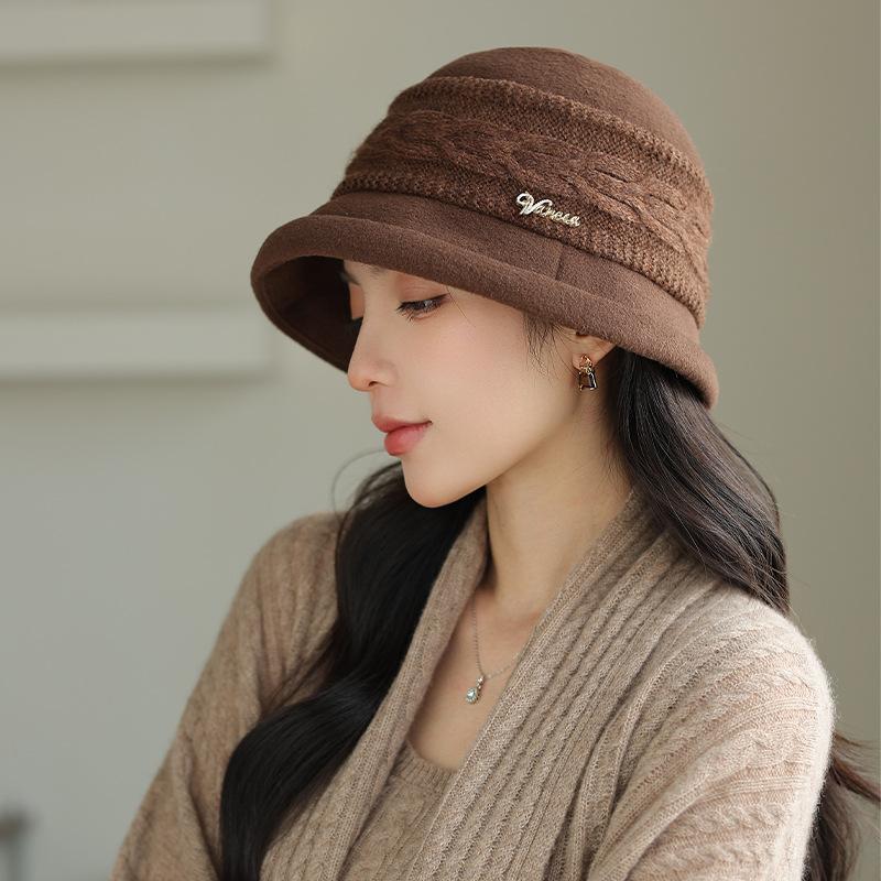Women S Vintage Literary Warm Fisherman Hat Autumn Winter Commuter Hat