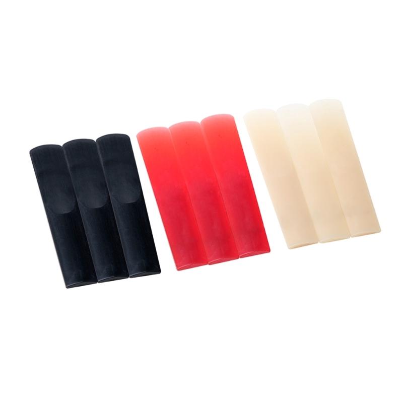 3Pcs Resin Sax Reed Set Musical Instruments Accessory Reeds Replacement for Beginner Tenors/Alto/Soprano Saxophone Reeds