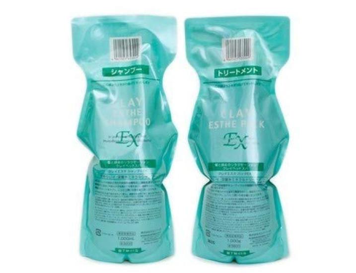 

MoltoBene Clay Esthe Shampoo EX 1000ml & Pack EX 1000g Refill Set