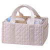 Diary Floral Diaper Caddy Organizer with Removable Dividers Baby Essentials Organizer Gift for Babyshower Newborn Parents Gift