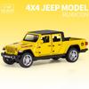 Schaal 1/32 Jeep Wrangler Gladiator pick-up truck, legering automodel gegoten metalen speelgoed terreinvoertuigen met geluid en licht collectie kindercadeau