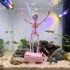 with Suction Base Dancing Skeleton Aquarium Bubbler Wiggling Skeleton Ornament  Aquatic Landscaping
