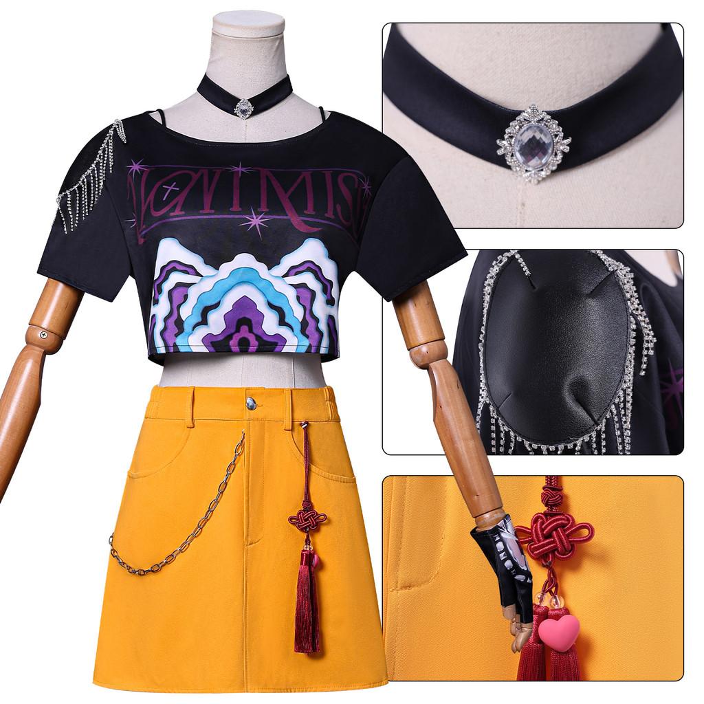 Kpop Demon Hunters Mira Cosplay Costume With Polyester Fabric For Game Anime Role Play Adults