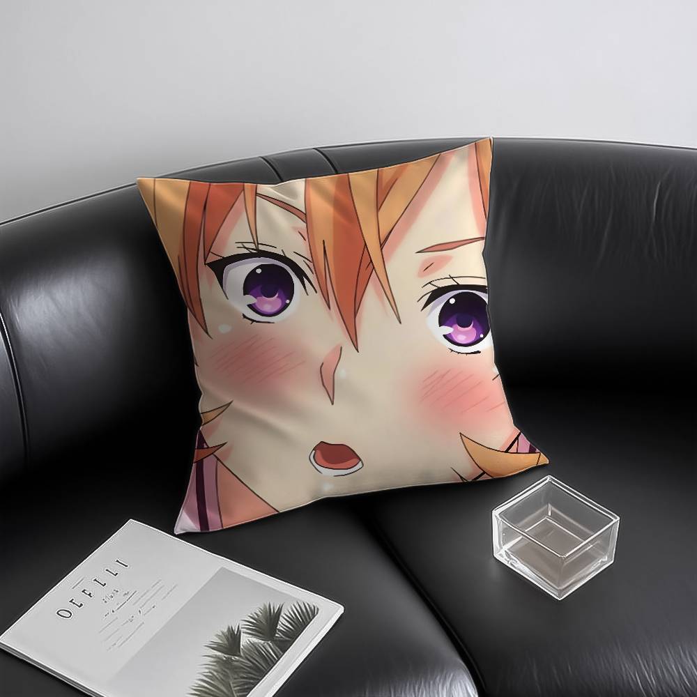 Food Wars Shokugeki No Soma Kissenbezug Milbenabweisend Unsichtbarer Reißverschluss Sofa Bett