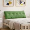 Back Cushion Light Green 140 x 50 cm Cord Fabric