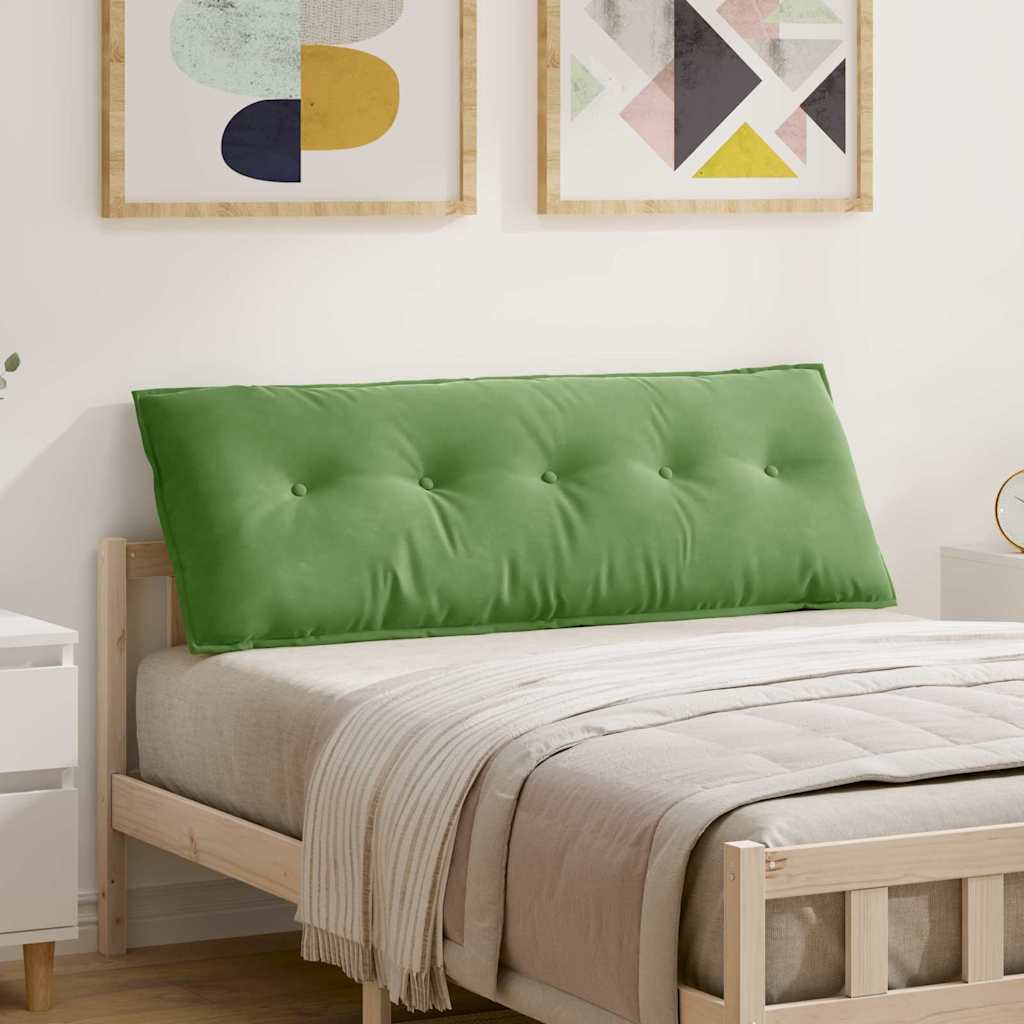 Back Cushion Light Green 140 x 50 cm Cord Fabric