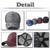 Hat Cap Mesh Breathable Lightweight Check Pattern Stylish Fashion Men Women CZA420 [White Fang] (Black)