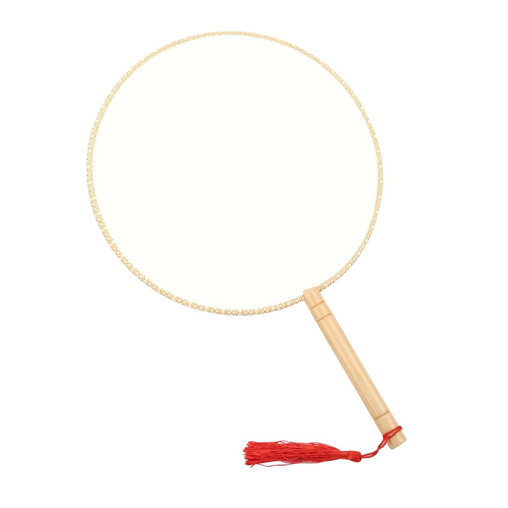 DIY Chinese Ancient Court Round Blank Hand Fan Chinese Style Silk Fan