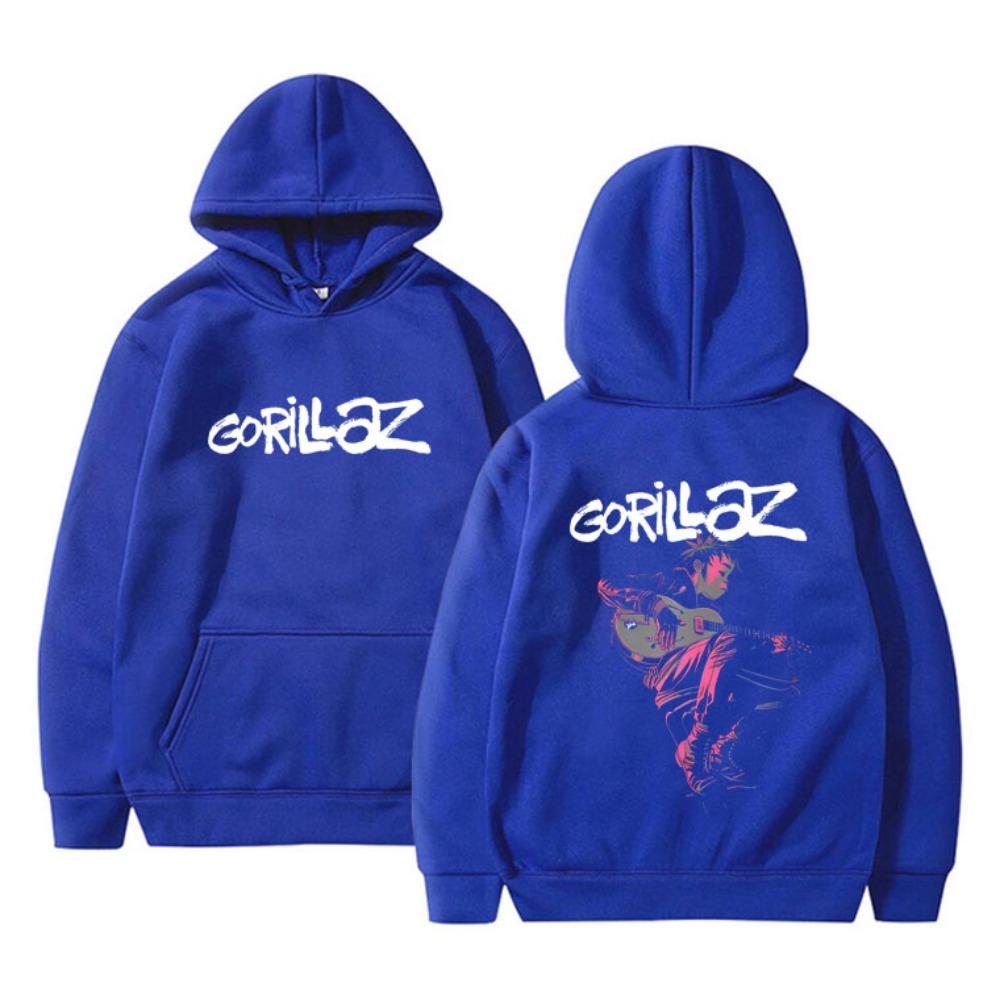 Rock Band Gorillaz The Now Now Album Grafik Hoodie Herren Damen Punk Oversized Kapuzenpullover Sportbekleidung Männlich Vintage Cool Hoodies