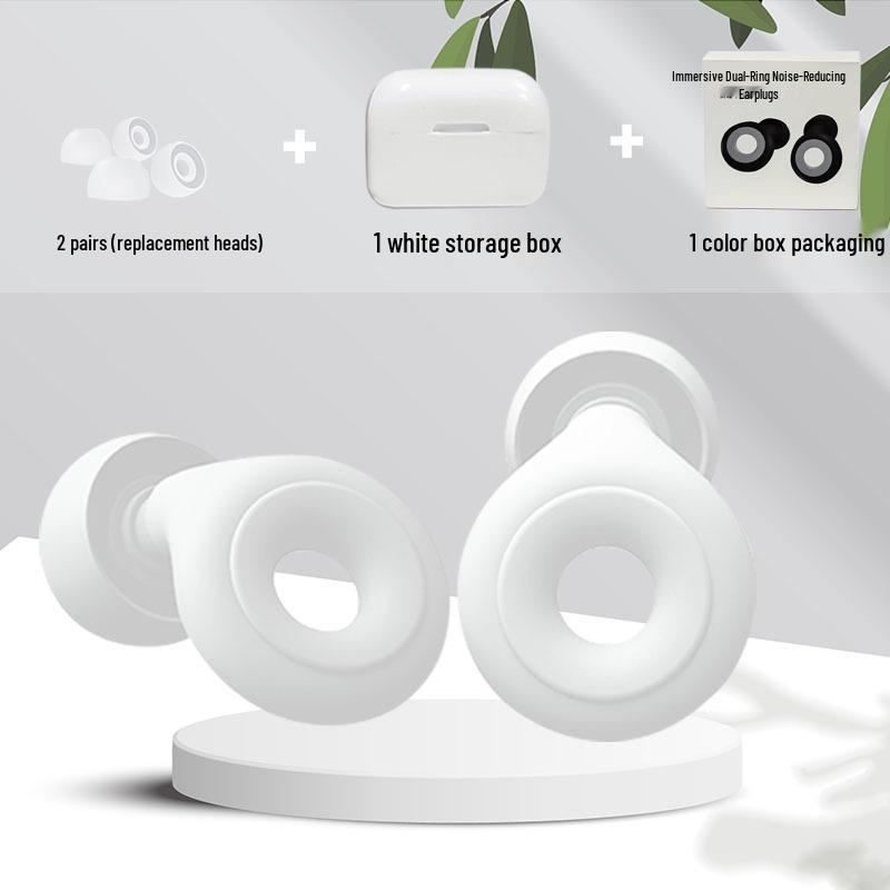 Silicone Soundproof Earplugs for Sleep & Travel - Noise Reduction for Dorms & Airplanes