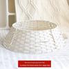 Hand-Woven White Nordic Christmas Tree Surround Fence