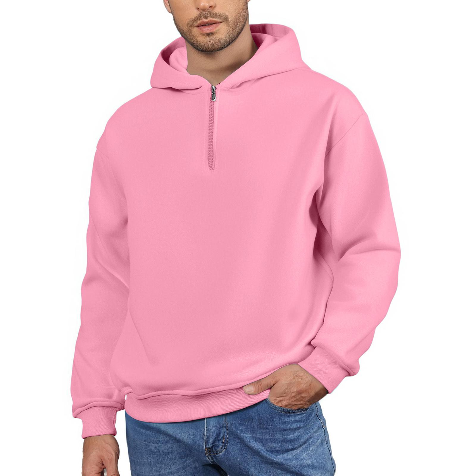 Men s Fleece Hoodie Casual Long Sleeve Sweatshirt XXXL